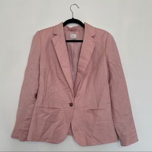 Light pink linen blazer